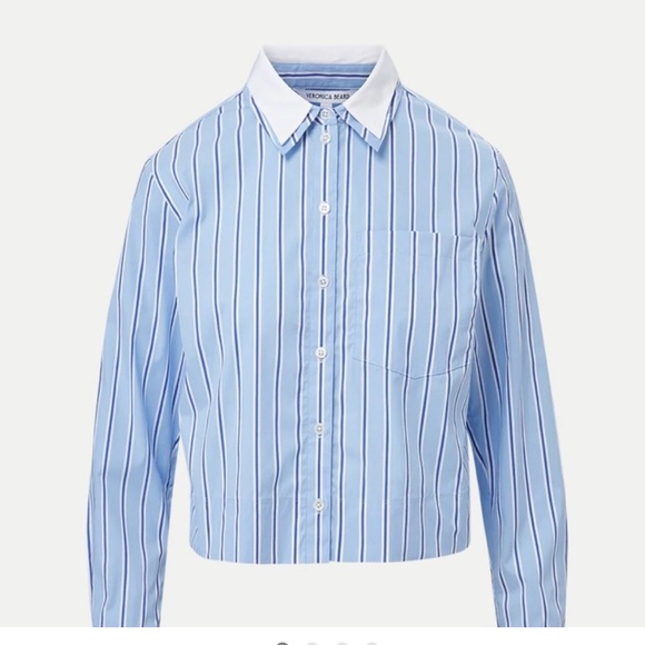 Veronica Beard Tops - NWT Veronica Beard Maia double collar top